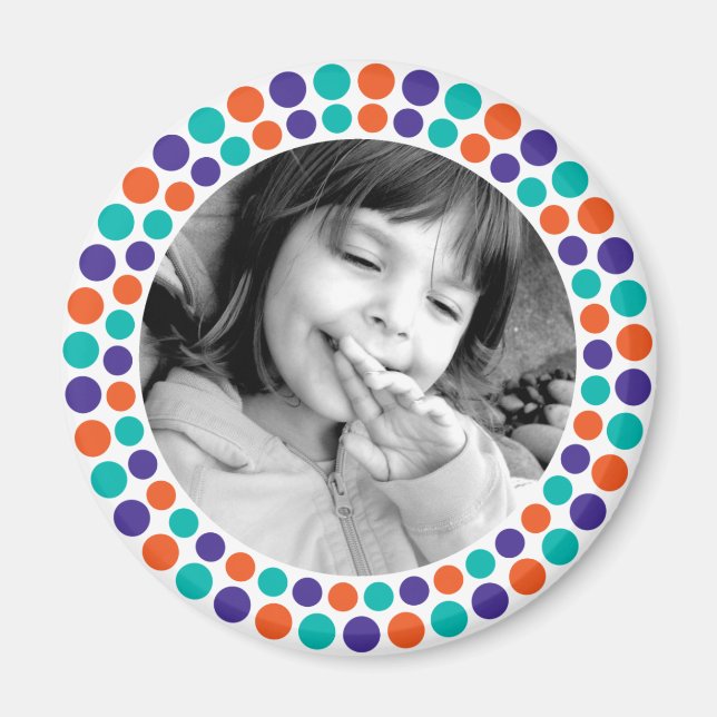 Imã Magnet de fotos de feriado Feliz e Bright 2010 (Frente)