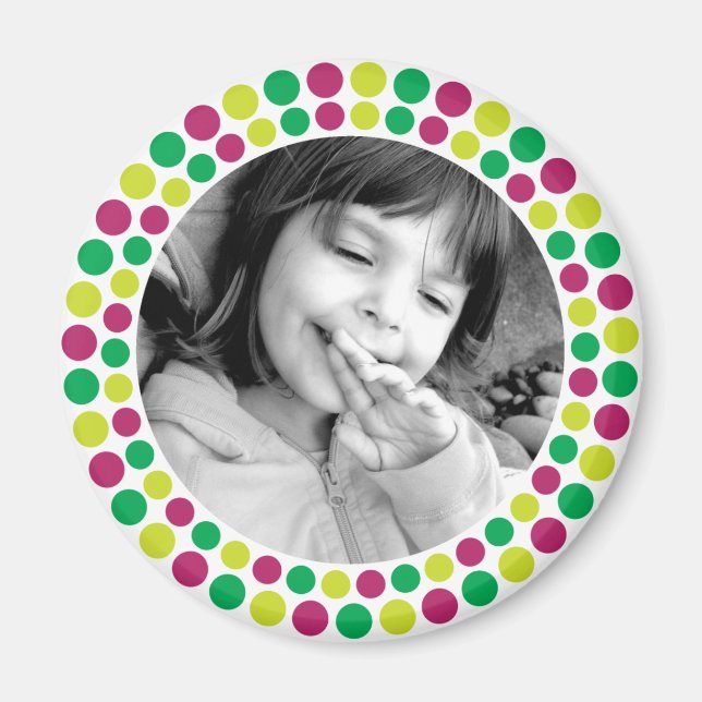 Imã Magnet de fotos de feriado Feliz e Bright 2010 (Frente)