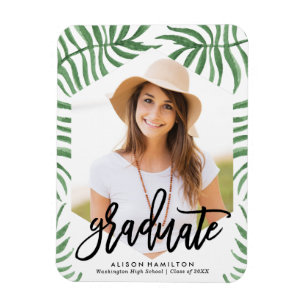 Ímã Magnet De Fotos De Graduação De Breeze Tropicais