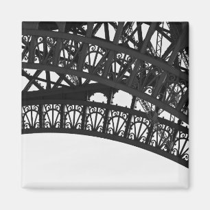 Imã Magnet de fotos em arco de torre Eiffel preto e br