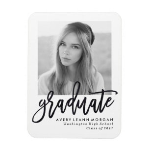 Ímã Magnet De Fotos Para Graduação Moderna De Luxo