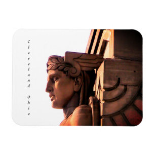 Ímã Magnet de Guarda Deco da Arte Cleveland
