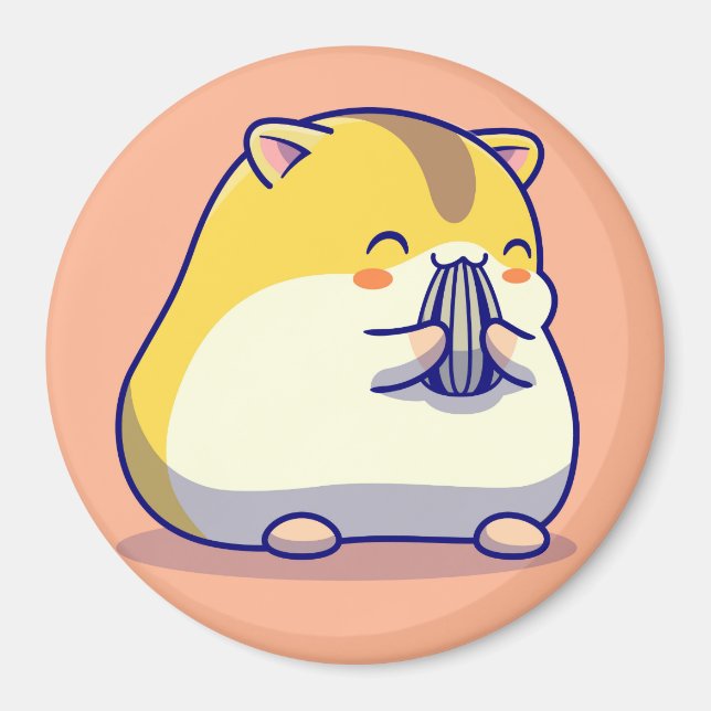 Imã Magnet de Hamster Cortado (Frente)