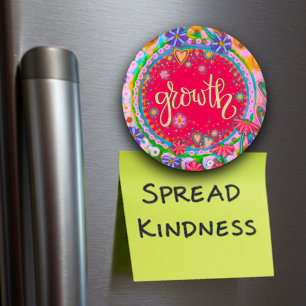 Imã Magnet De Inspiração Floral De Crescimento