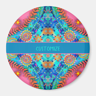 Imã Magnet de Inspirividade Personalizada Abstrato cor