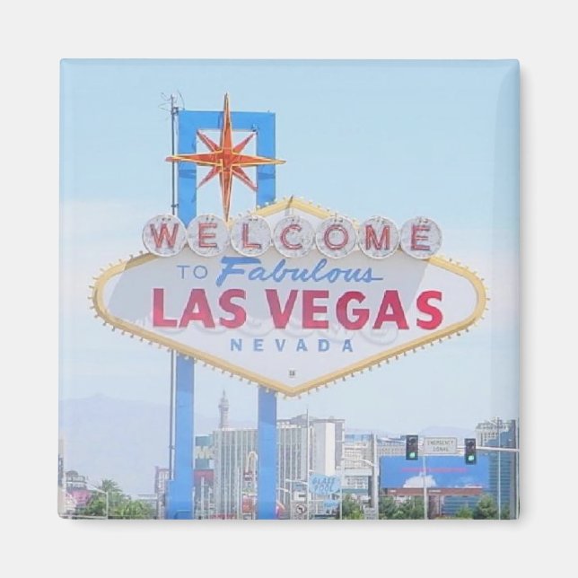 Imã Magnet de Keepsasasaem de Las Vegas (Frente)