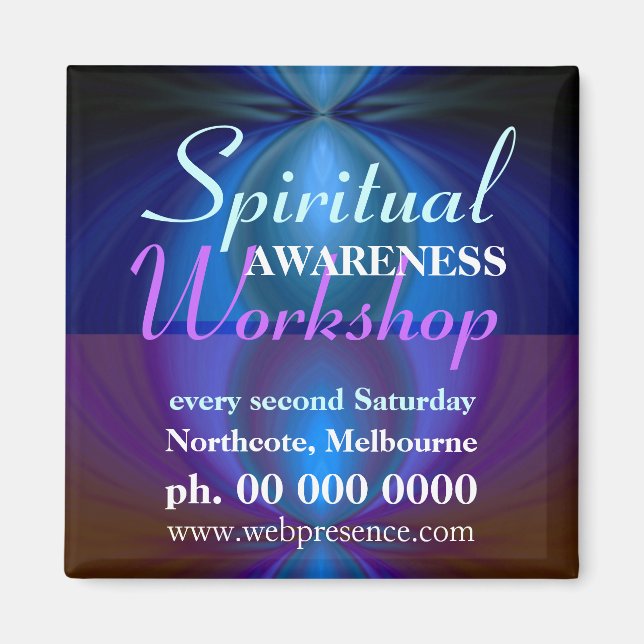 Imã Magnet de Lembretes de Promoção do Workshop (Frente)