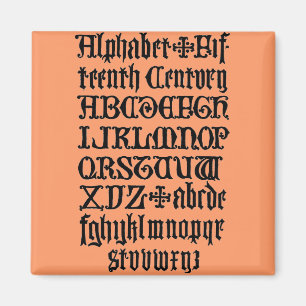 Imã Magnet de Letras Gótico