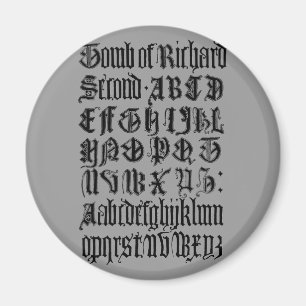 Imã Magnet de Letras Gótico