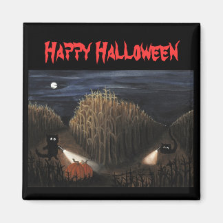 Imã Magnet de Maze de Milho de Halloween e Boo