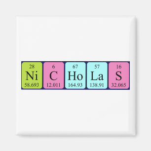 Imã Magnet de mesa periódica do Nicholas