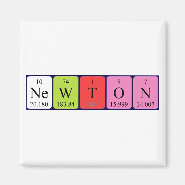 Imã Magnet de mesa periódica Newton (Frente)