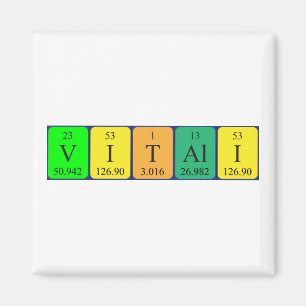Imã Magnet de mesa periódica vitali