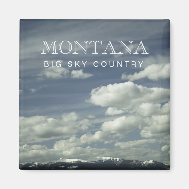 Imã Magnet de Montana Big Sky Country (Frente)