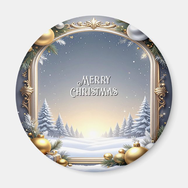 Imã Magnet de Natal para Férias (Frente)