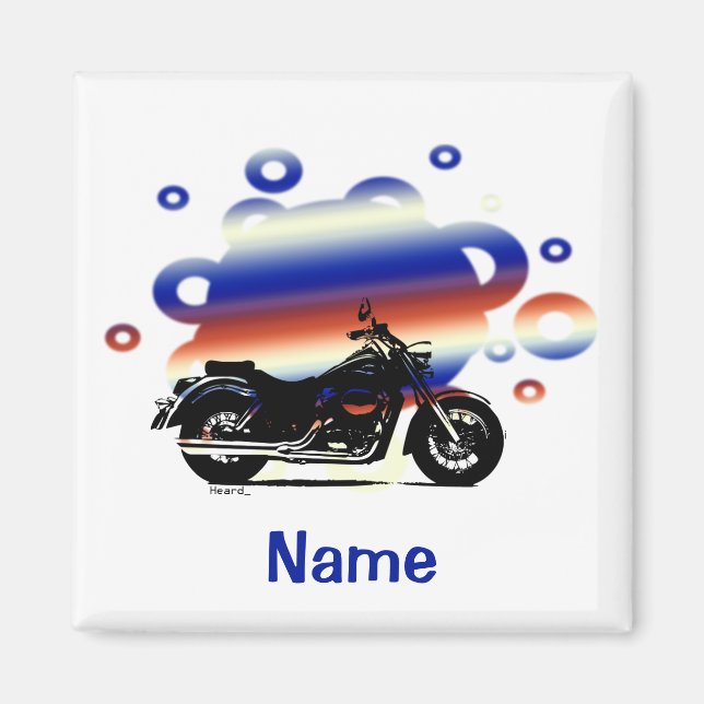 Imã Magnet de nome de motociclo (Frente)