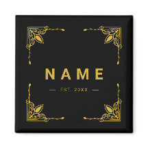 Magnet de nome personalizado elegante para casa ou