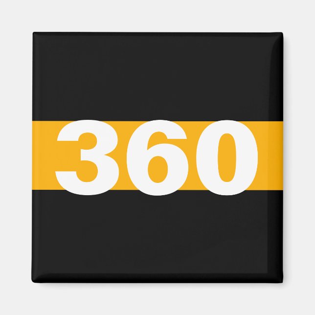 Imã Magnet de Número de Crachá Personalizado de Linha  (Frente)