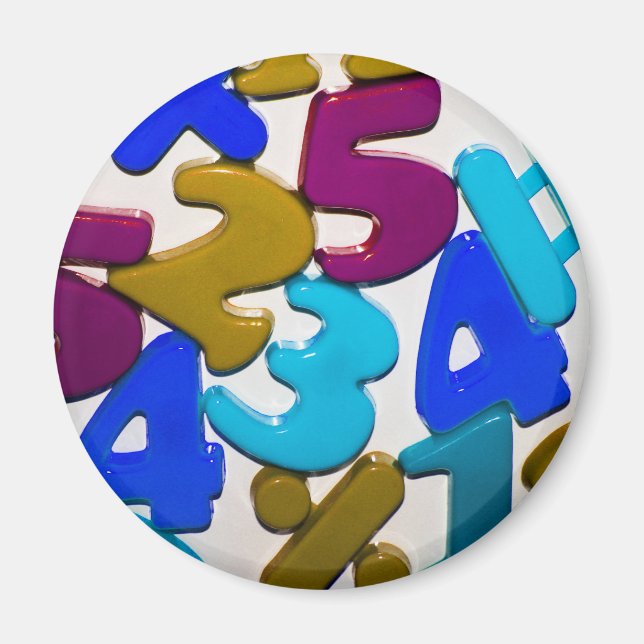 Imã Magnet de Números de Brinquedos Plásticos (Frente)