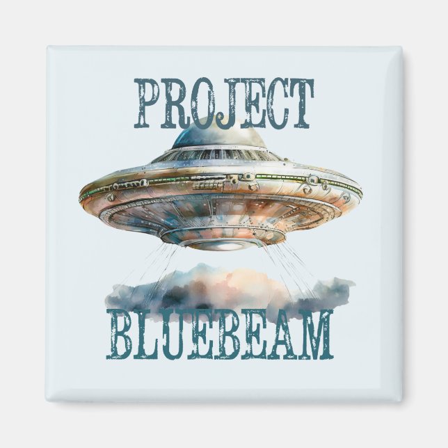 Imã Magnet de OVNI de Conspiração de alienígena Encont (Frente)