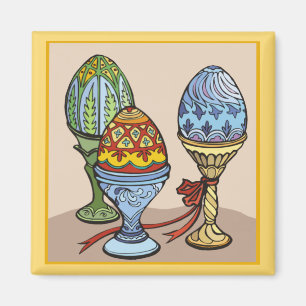 Imã Magnet De Ovos Decorativos