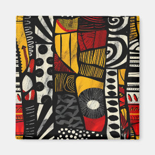 Imã Magnet de Padrão Tribal Africano