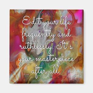 Imã Magnet de Palavras Inspiracionais e de Motivação