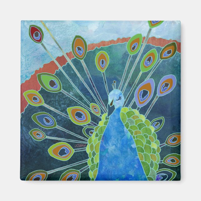 Imã Magnet de Peacock (Frente)