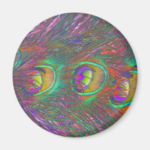 Imã Magnet de Penas de Peacock de Natal