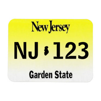 Ímã Magnet de Placa de Licença NJ