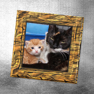 Imã Magnet De Quadro De Fotografias Com Faixa De Tigre