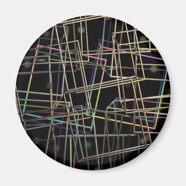 Imã Magnet de quadros metálicos fragmentados (Frente)