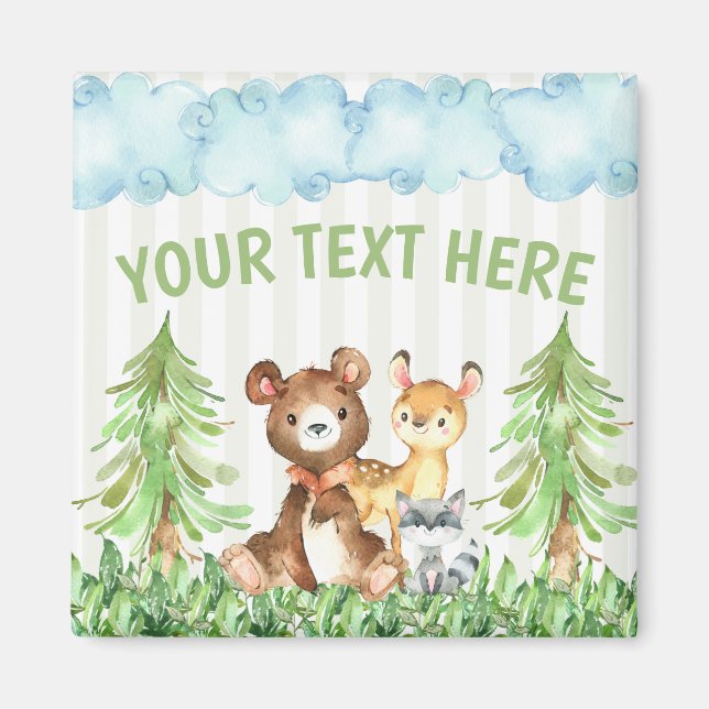 Imã Magnet De Refrigerador De Animais Da Madeira (Frente)