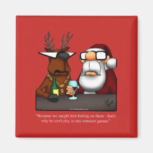 Imã Magnet de Refrigerador de Humor de Natal