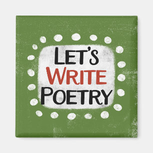 Imã Magnet de Refrigerador de Poesia de Gravação de va
