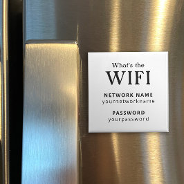Imã Magnet De Refrigerador De Senha Wifi De Convidado 