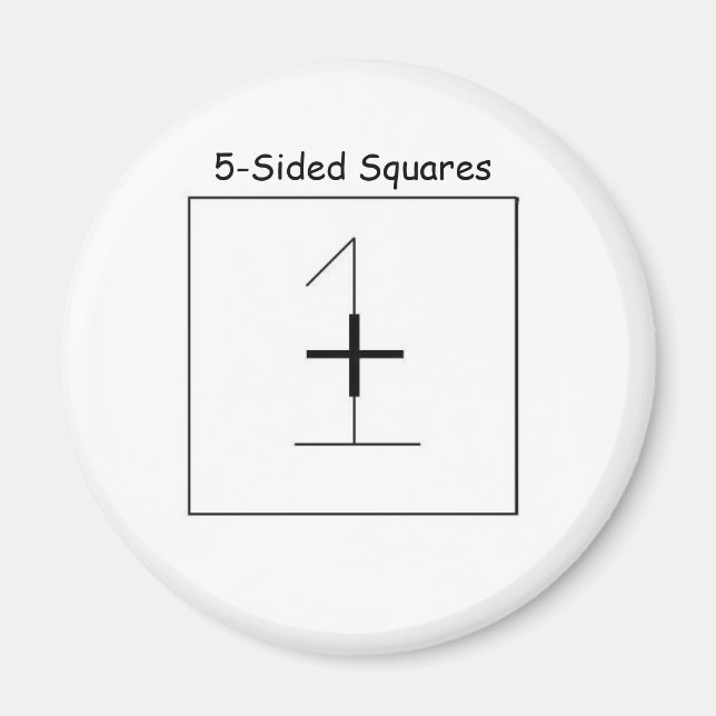 Imã Magnet De Refrigerador Oficial Para Quadrados De 5 (Frente)