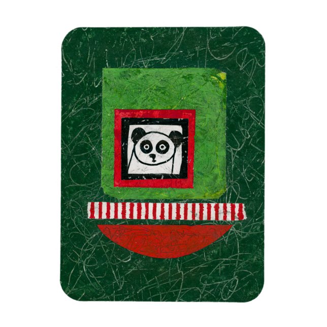 Ímã Magnet De Refrigerador Panda Não Preparado (Vertical)