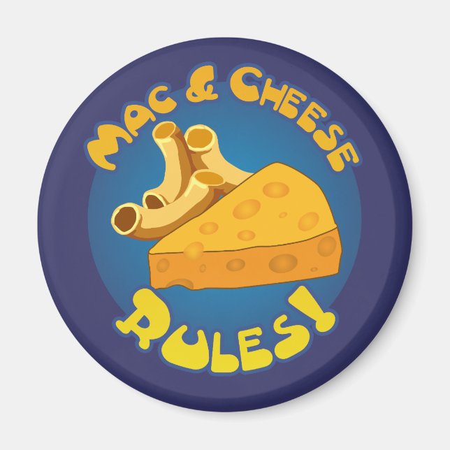 Imã Magnet de Regras de Mac & Queijo (Frente)