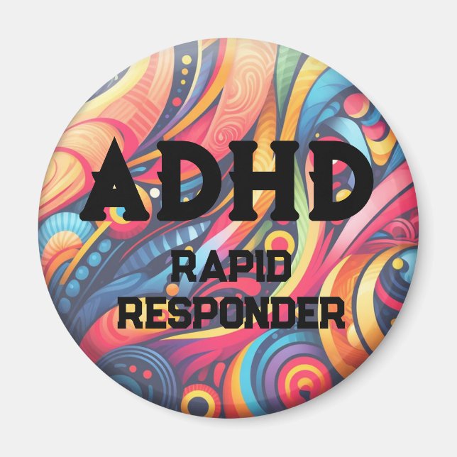 Imã Magnet de Resposta Rápida ADHD (Frente)