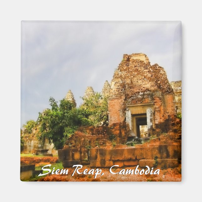 Imã Magnet de Ruínas do Templo do Camboja (Frente)