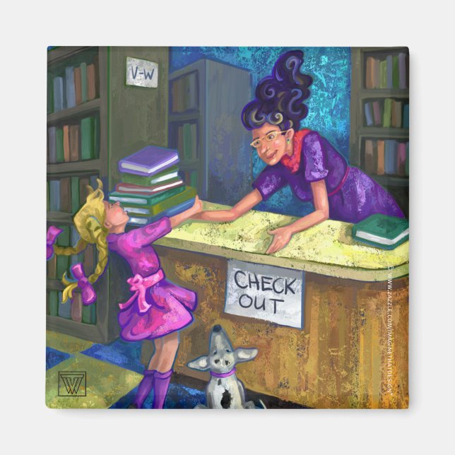 Imã Magnet de Saída de Biblioteca (Frente)