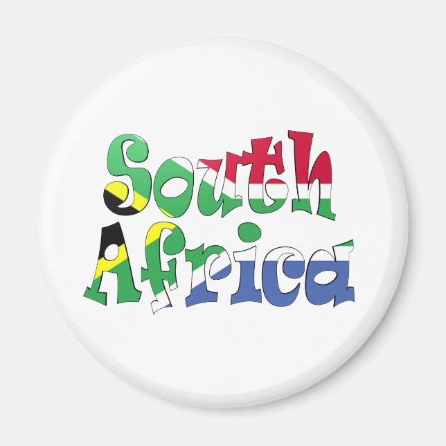 Imã Magnet de Sinalizador da África do Sul (Frente)
