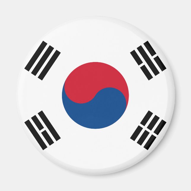 Imã Magnet de Sinalizador da Coreia do Sul (Frente)