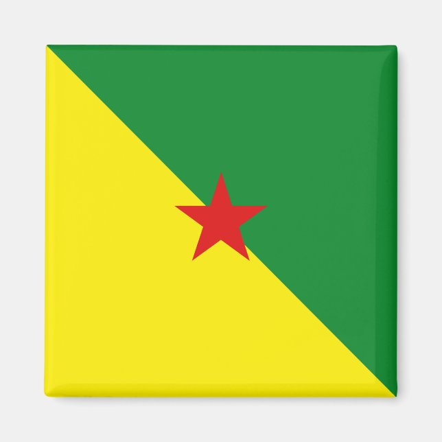 Imã Magnet de Sinalizador de Guyane (Frente)