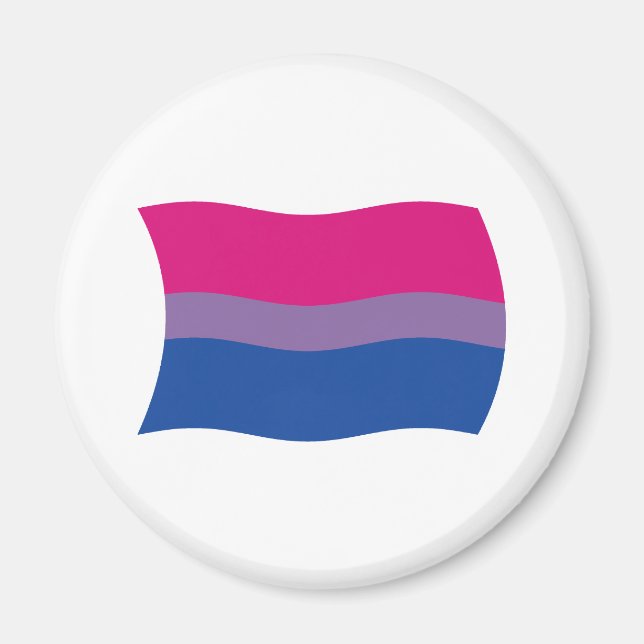 Imã Magnet de Sinalizador de Orgulho Bissexual (Frente)