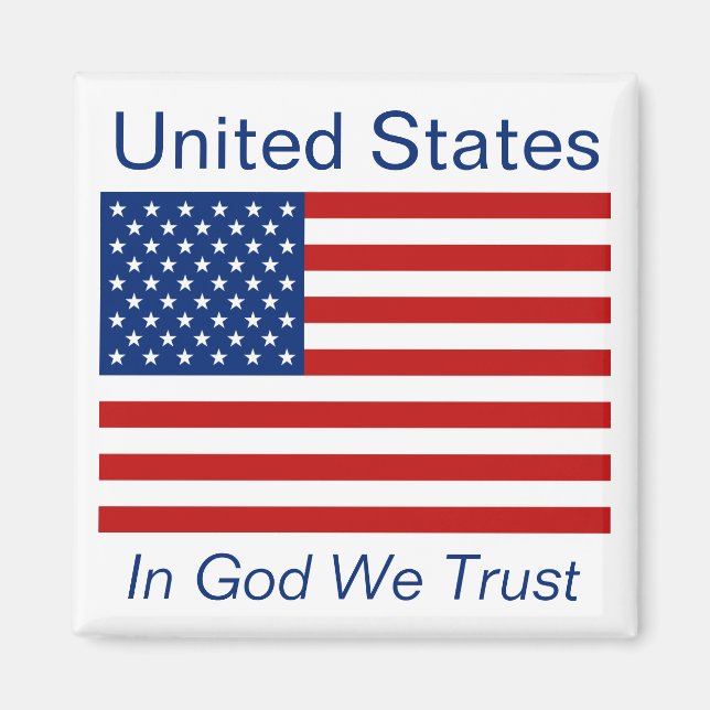 Imã Magnet de Sinalizador dos Estados Unidos (Frente)