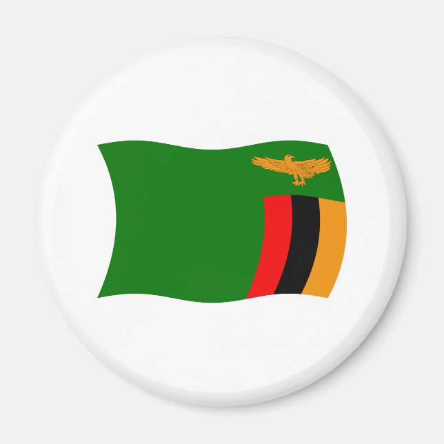 Imã Magnet de Sinalizador Zâmbia (Frente)