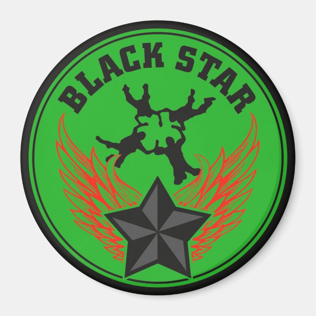 Imã Magnet de Skydiving Team Blackstar (Frente)