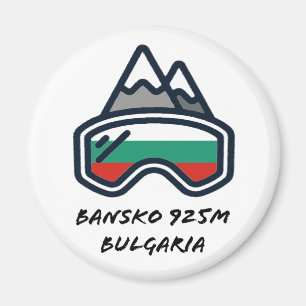 Imã Magnet De Snowboard De Bansko Ski